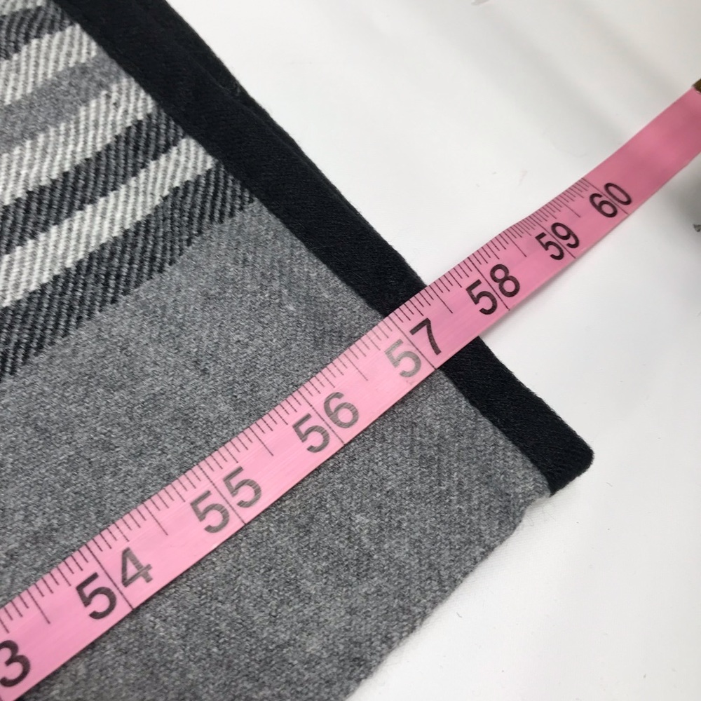 New -Plaid Cape Poncho in gray - new! - Picture 6 of 6